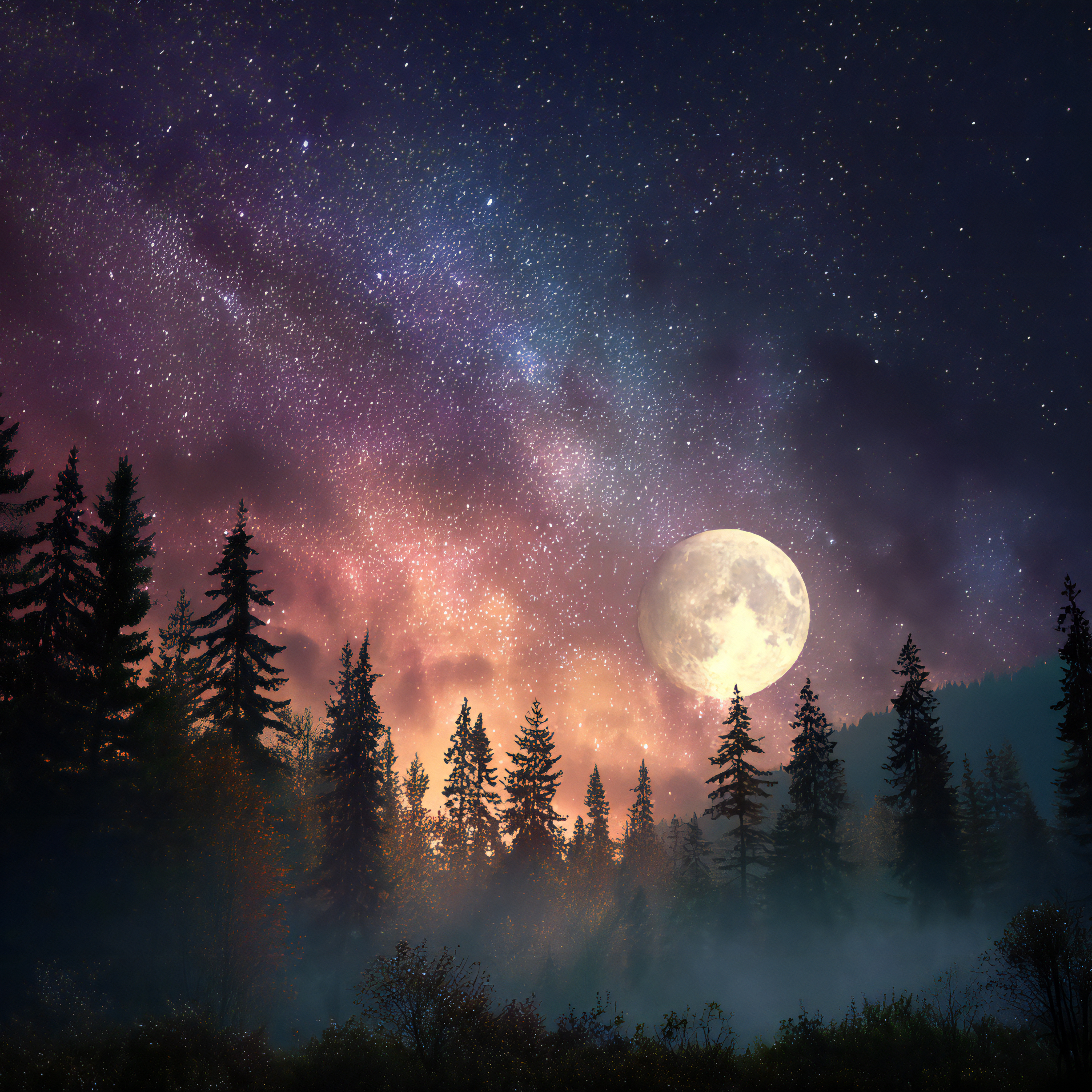 Night sky full of stars